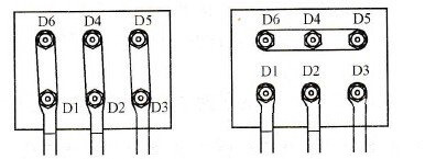 電機(jī)繞組三角形或星形接線